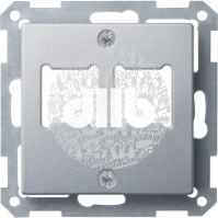 Центральная плата для розетки RJ11/RJ45 2 поста алюминий