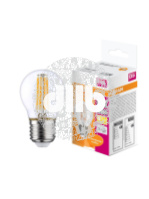 Лампа светодиодная LED 6Вт E27 CLP75 тепло-бел, Filament прозр.шар OSRAM
