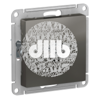 Розетка ATLASDESIGN TV оконечная 1DB механизм сталь