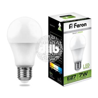 Лампа светодиодная LED 7вт Е27 белая