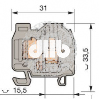 Клемма DR4/8.P.ADO 4мм.кв. земля