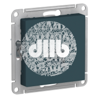 Розетка ATLASDESIGN компьютерная RJ45 механизм изумруд