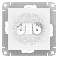 Розетка ATLASDESIGN двойная ТВ + компьютерная RJ45 категория  5Е белый