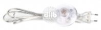 Шнур NPS-FS01-170-2x0.5-TR 1.7м с выкл. прозр. Nav