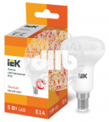 Лампа светодиодная LED рефлекторная 5вт E14 R50 тепло-белый ECO