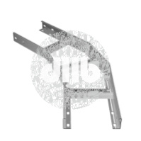 Угол лестничный горизонтальный Быстрый монтаж 45x100x300x1.2
