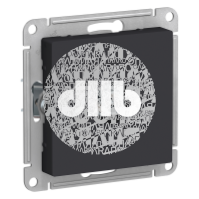 Розетка ATLASDESIGN TV оконечная 1DB механизм карбон