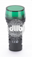 Лампа коммутационная ЛК-22 ADDS диам. 22мм LED зеленая 220В AC/DC
