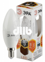 Лампа светодиодная LED B35-5W-827-E14  (диод, свеча, 5Вт, тепл, E14) (10/100/4000) ЭРА