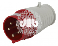 Вилка переносная 015 3Р+РЕ+N 16А 380В IP44 (10/60/1440) V-16-3P-PE-N-IP44