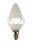 Лампа сетодиодная декоративная LED 6w E14 3000K свеча матовая филамент 230/50 Jazzway