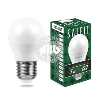 Лампа светодиодная LED 7вт Е27 дневной матовый шар