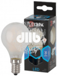 Лампа светодиодная филаментная F-LED P45-7W-840-E14 frost (филамент, шар мат., 7Вт, нейтр, E14 (10/1