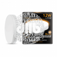 Лампа светодиодная LED 12вт 150-265в GX70 теплый таблетка Gauss