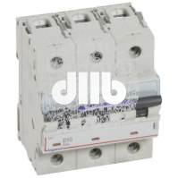Выключатель автоматический DX3 50кА 10А 3П D