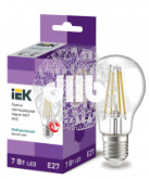 Лампа светодиодная LED 7вт Е27 белый FILAMENT