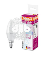 Лампа светодиодная LED 5Вт Е14 CLB40 FR белый, матовая свеча OSRAM
