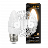 Лампа светодиодная LED 6.5вт 230в Е27 теплый мат.свеча Gauss