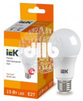 Лампа светодиодная LED 15вт Е27 тепло-белый ECO