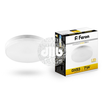 Лампа светодиодная LED 7вт GX53 теплый таблетка