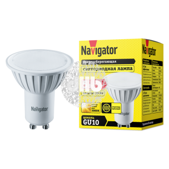 Лампа светодиодная LED 5вт 230в GU10 тепло-белая