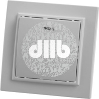 PSW10-9001-01 Выключатель 1-клавишный c индикатором, 220V, 10А, серия Эрна, белый