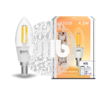 Лампа светодиодная LED 4,5Вт E14 C35 Filament Smart Home DIM  Gauss