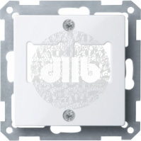 Центральная плата для розетки RJ11/RJ45 2 поста белый