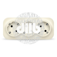 Розетка трехместная серия IONICH, с/з, о/у, 16А, 220В, слоновая кость (ivory)