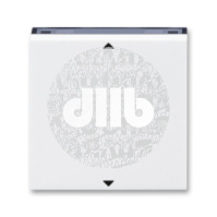 Управляющий элемент Busch-Jalousiecontrol®II ABB Levit с маркировкой белый / дымчатый чёрный