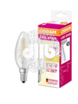 Лампа светодиодная LED 5Вт Е14 STAR ClassicB (замена 60Вт),теплый белый свет, прозрачная колба Osram