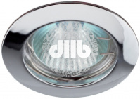 Светильник встраиваемый литой MR16 KL1 CH ,12V, 50W хром (100/3000) ЭРА