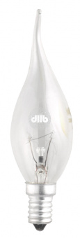 Лампа накаливания CT35 40W E14 clear (свеча на ветру)