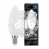 Лампа светодиодная LED 7вт,230в,E14,белый,step dim,свеча Gauss