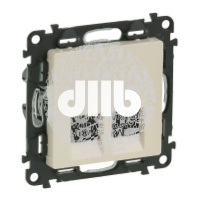 Valena LIFE Розетка информационная двойная RJ45 категория 5е UTP с лицевой панелью слоновая кость