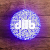 Шар светодиодный 220В d20см 200LED cиний