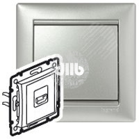 VALENA Розетка HDMI алюминий