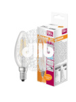 Лампа светодиодная LED 5Вт E14 CLB60D белый, Filament диммируемая,прозр.свеча OSRAM