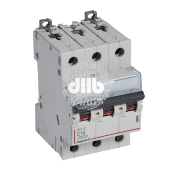 Выключатель автоматический трехполюсный 16А C DX3-E 6кА