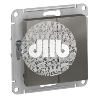Выключатель двухклавишный ATLASDESIGN схема 5 10АХ механизм сталь