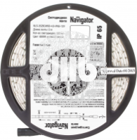Лента светодиодная LEDх60/м 5м 4.8w/m 12в IP65 дневной