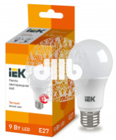 Лампа светодиодная LED 9вт E27 тепло-белый ECO