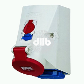 Розетка настенная CEE+SCHUKO 16А 3Р+E IP44