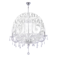 Люстра BENETTI Crystal Limpido хром, 8xE14, коллекция CRL-001