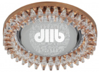 DK LD20 TEA/WH Точечные светильники ЭРА декор cо светодиодной подсветкой Gx53, прозрачный