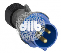 Вилка кабельная 16А 2Р+E IР44 переносная 250В Easy&Safe