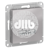 Розетка ATLASDESIGN USB 5В 1 порт x 2,1 А 2 порта х 1,05 А,механизм алюминий