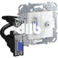 HD15+Minijack-коннектор белый