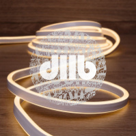 Гибкий неон LED SMD 8х16 мм, двухсторонний, теплый  белый, 120 LED/м, 5 м