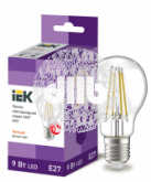 Лампа светодиодная LED 9вт Е27 теплый FILAMENT